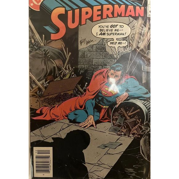 Superman 402 DC 1984 Eduardo Barreto Cary Bates Dark Alley - Picture 1 of 1